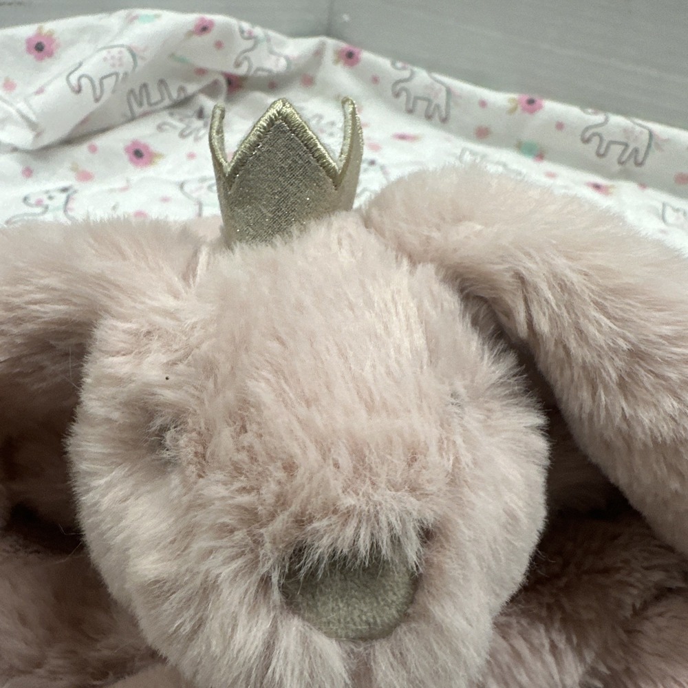 MUD PIE ** PRINCESS PLUSH (Ella The Bunny)  WOOBIE 14" Gently Used ~ Floppy Ears - Picture 7 of 11